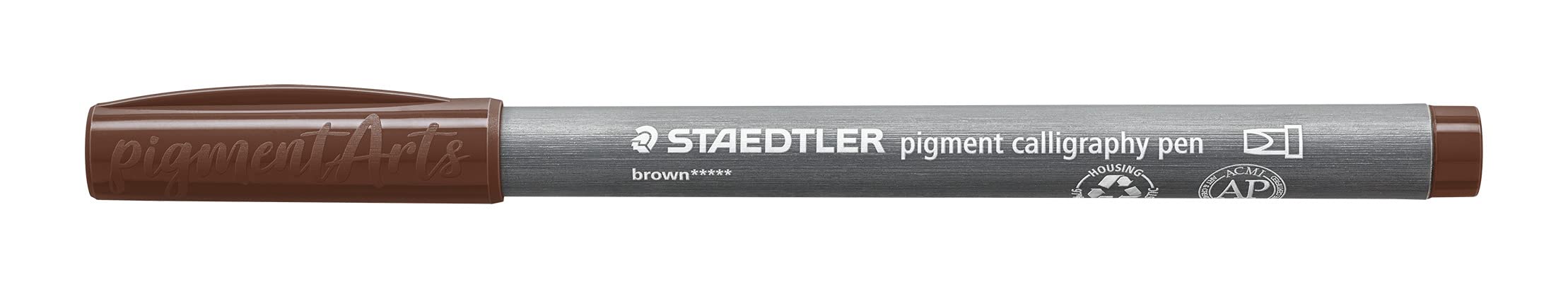 STAEDTLER 375-76 Pigment Arts Calligraphy Pen - Brown (Box of 10), standard - Image 2