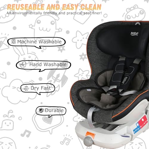 Image of Piddle Pads, Multi-use and Leak Free Lines for Baby Stroller, High Chair & Car Seat, Waterproof Toilet Training Seat Covers for Toddles (Charcoal Grey, 1 Pack)