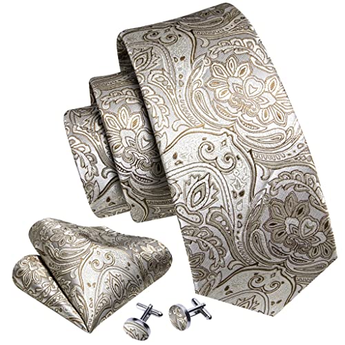 Set de corbata, pañuelo y gemelos para hombre