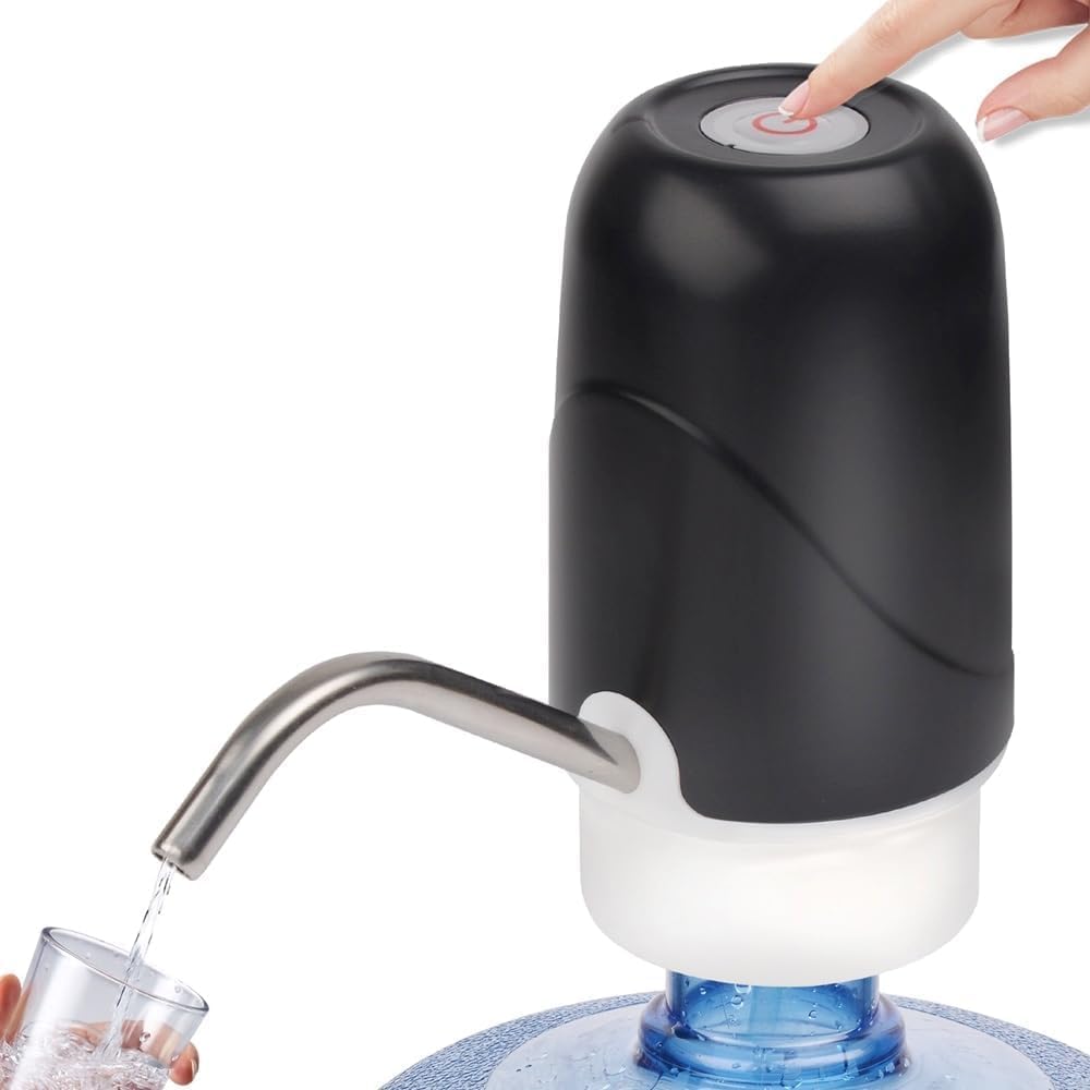 Qlect Automatic Water Dispenser for 20 Litre Bottle – USB Dc Water Pump with 1200 mAh Rechargeable Battery | Water Pressure Pump for Home Office Travel | Water Dispenser Pump for Hot and Cold Water