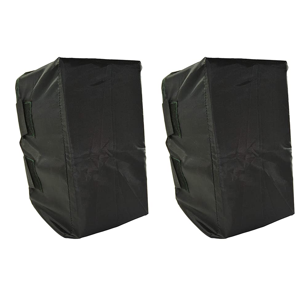 COOSOO Outdoor Speaker Cover 2 Pack Bags Waterproof Wall Mounted Speaker Protection with Windproof Elastic Cord