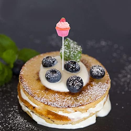 Cabilock 4pcs Cake Tester Needles Stainless Steel Cake Test Pin Bread Tester Probe Baking Tool for Cupcake Muffin (Strawberry Cake+ Hand+ Xmas Tree+ Snowman)