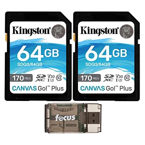 Kingston 64GB SDXC Canvas Go Plus Bundle thumbnail