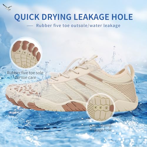Image of SIOSNETA Hike Barefoot Shoes for Women Men, Breathable Non-Slip Athletic Footwear, Wide Toe Water Shoes for Hiking, Non-Slip Neuropathy Shoes for Women Men, Grounded Comfort wear