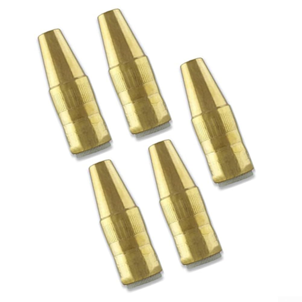 Juego de 5 boquillas de soldadura MIG NST-3818B para Bernard Q-Serie & para centerfire Slim – Boquilla de gas de cobre de 3/8 pulgadas de repuesto accesorios de soldadura