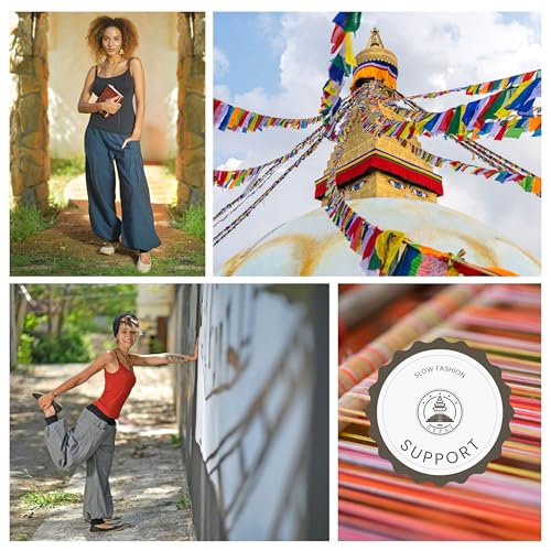 Pantalon Thai yoga ample fin et confortable contre la chaleur - 4
