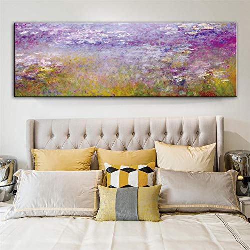Peintures reproductions Monet Nénuphars sur toile premium de haute résolution format panoramique