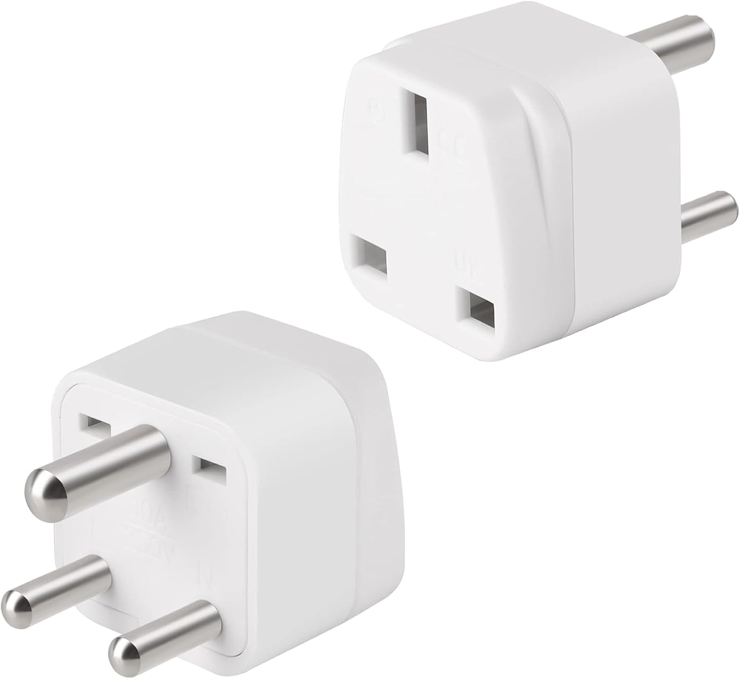 UK to India Plug Adapter, 2PCS Type D India Travel Plug Adapter, UK to Sri Lanka Power Adapter Converter, Grounded Universal Travel Adapter with 3 Pins Plug for South Africa UK to India Plug Adapter, 2PCS Type D India Travel Plug Adapter, UK to Sri Lanka Power Adapter Converter, Grounded Universal Travel Adapter with 3 Pins Plug for South Africa