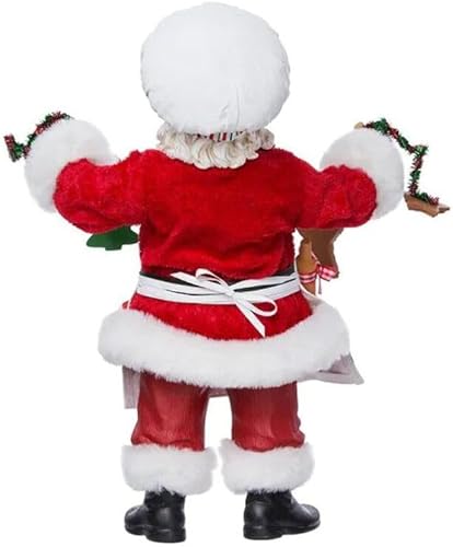 Miniatura 4 de Kurt Adler Fabriche - Figura de Navidad de chef de Papá Noel, 12 pulgadas