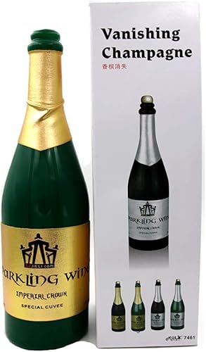 Enjoyer Botella de champán que desaparece puede verter líquido trucos de magia accesorios de mago ilusiones de escenario mentalismo truco mágico