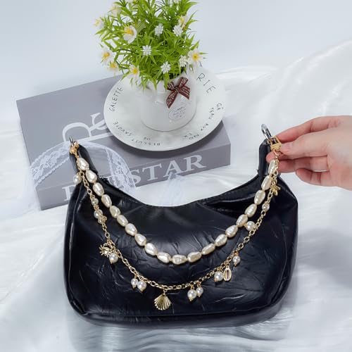 Extensor de cadena para bolso con conchas marinas y perlas SUNNYCLUE 4