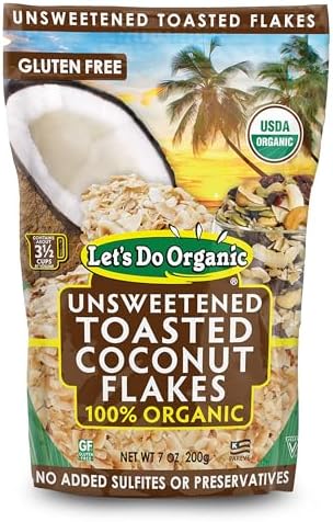 Let's Do Organic Unsweetened Coconut Flakes - Coconut Flakes Unsweetened Organic, Organic Coconut Flakes, Organic Flake Coconut, Vegan - 25 Pounds