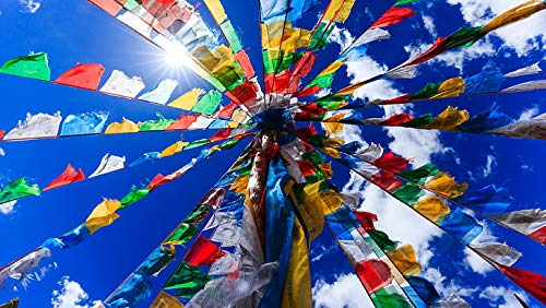 V2fashion_Tibet/Tibetan Buddhist Prayers Flag "Om Mani Padme Hum" of (Lungta) (Bike/car/Home/Office) Size= (X-Large) Pack of 1 (B09K8252M3) Amazon Price History, Amazon Price Tracker