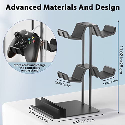 Oivo Controller Organizer For Desk, Display Controller Stand For Ps5/ Ps4/ Xbox Series/One X/S/Nintendo Switch Controller & Headset Stand, Controller Desk Mount & Storage For 4 Packs Game Controller #TOP2