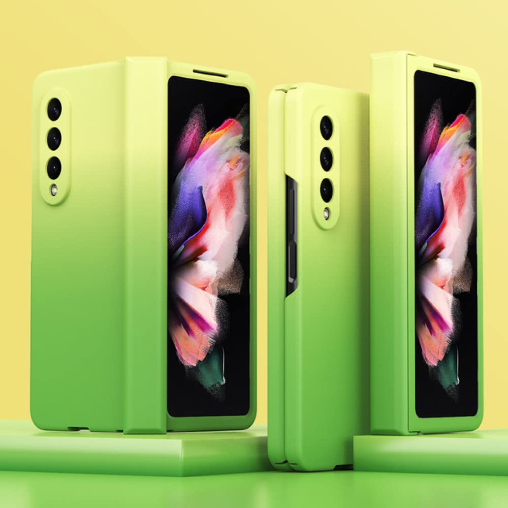 Coque Samsung Galaxy Z Fold 3 5G protection charnière pliable jaune - 7
