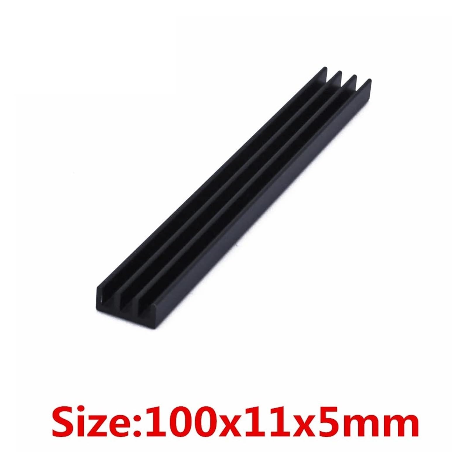 Używany w chłodnicach z chipem DIY Radiator 5 sztuk/partia 100x11x5mm Radiator aluminiowy Radiator Radiator Czarny anodowany do LED RAM Elektroniczny Chłodnica Chłodzenie
