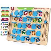 Coogam Memory Matching Games, Boards Rice Toy with Memory Card, Essential Activities for Road Driving Planes/Cars/Camping, Fine Sports Educational Gift Toy for Kids