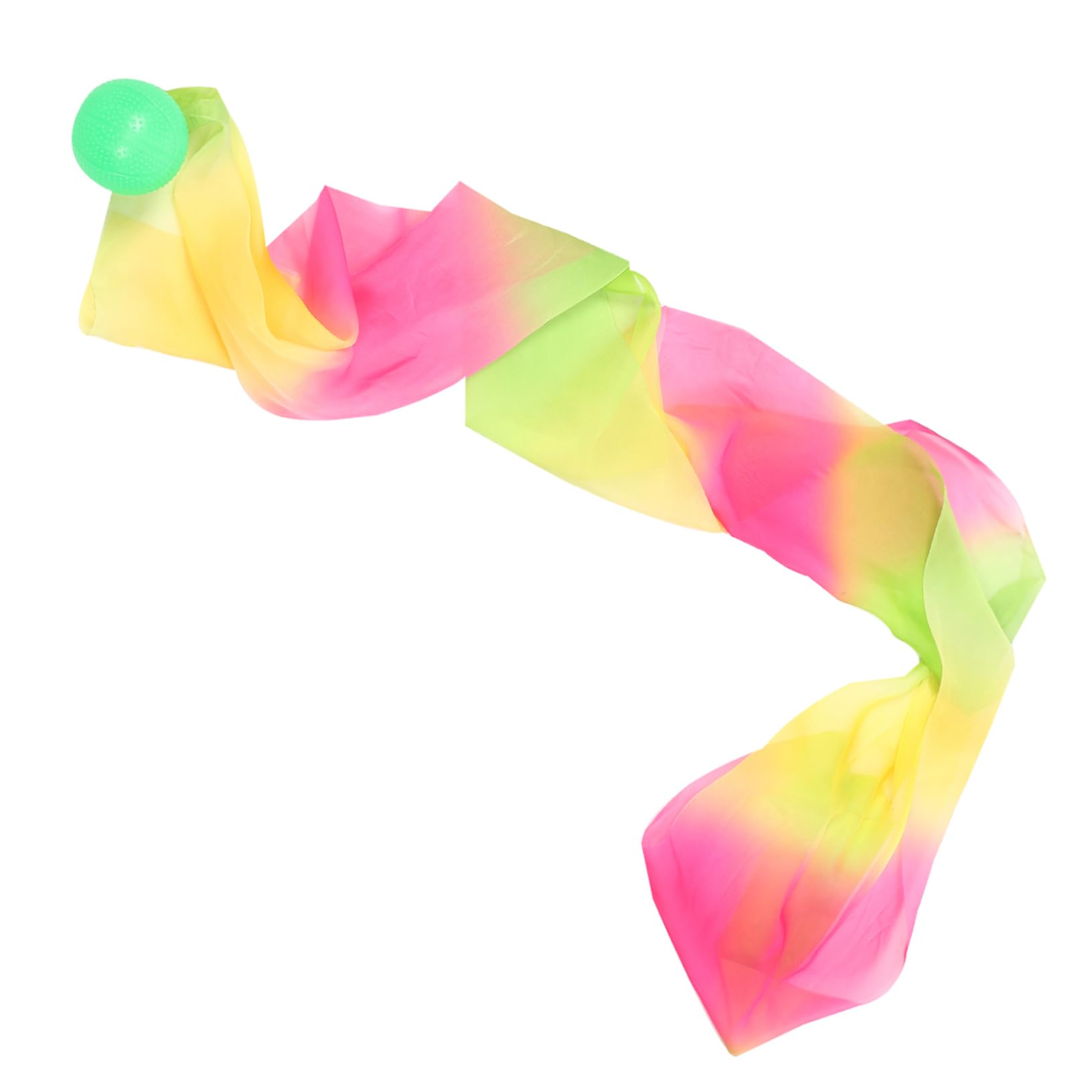 Gogogmee Exercise Ball High Flexibility Soft Gymnastic Ribbon Ball with Ribbons for Tai Chi and Fitness Activities Lightweight Design for All Ages