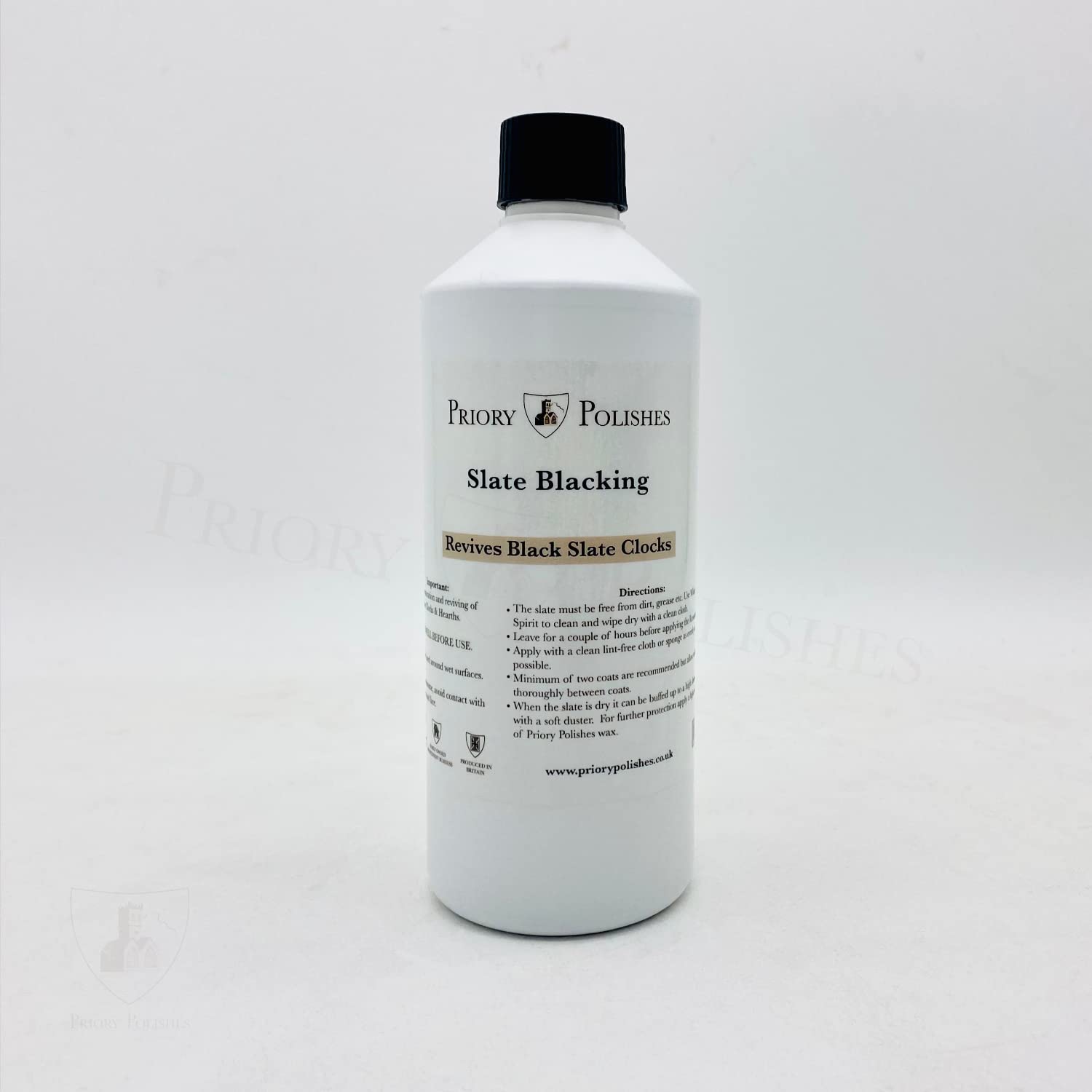 Priory Polishes Slate Blacking - 150 ml & 500ml (500ml)