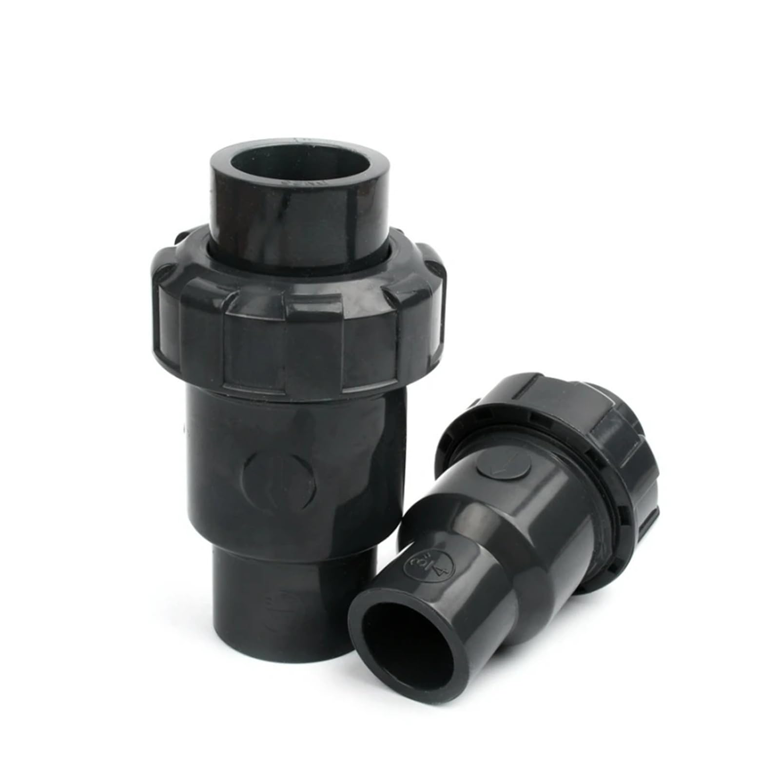 UPVC Single Union Check Valve 20-110mm for Garden Irrigation and Water Treatment - Dark Grey 1pcs(50mm)