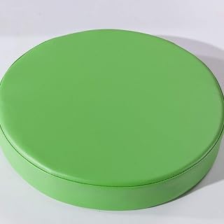 Customizable Non Slip Floor Cushion with Removable Cover, Solid Color Sponge Pillow De Sol, Waterproof Trim Leather Seat In Rose 45x45x8cm (18x18x3inch),Green,45x45x5cm (18x1.