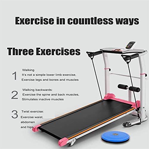 Image of Treadmill Electric Folding Treadmills for Home Foldable and Compact Stowable Treadmill Exercise Machine Walking Machines Running Machine with LCD Monitor