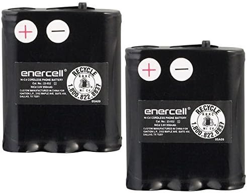 Enercell 3.6V 850mAh NI-CD Cordless Phone Battery for Panasonic P-P511A - Bulk Lot of 2 Batteries