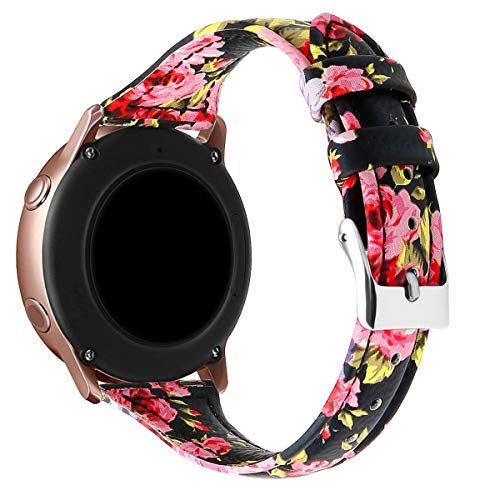 Preisvergleich Produktbild Shedesa 20mm Armband Leder Uhrenarmband Armbänder Lederarmband Ersatz (Ohne Uhren) - (20mm, Mehrfarbig 24)