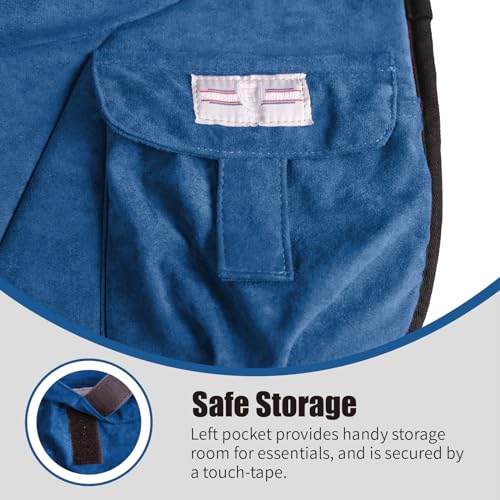 Image of Harrison Howard Ergonomically Designed Correct Bareback Pad with Side Pockets Extra Thick Center for Maximum Support Anti-Slip Bareback Pad Comes with Matching Girth