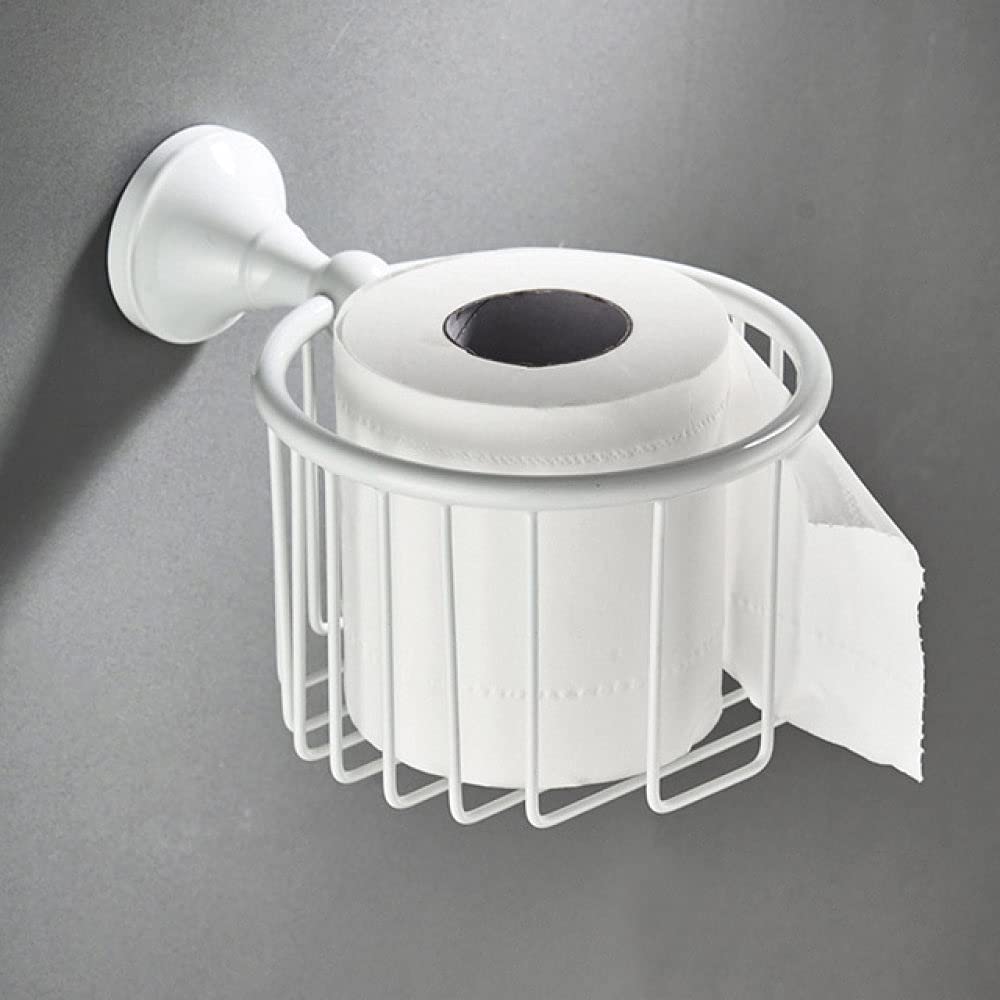 XYNSNDB Juego de Accesorios de baño, jabonera de latón para Ducha, Soporte para Secado de Cabello, toallero, Barra, Gancho para Bata, Cepillo de baño, Soporte para Rollo de Toalla (Soporte de Papel)