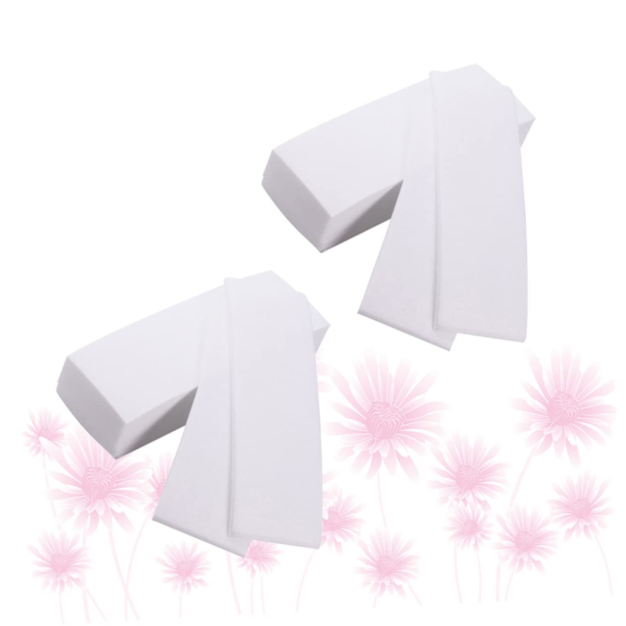 FOMIYES Depilatory Wax Paper 300 Sheets Non-woven Hair Removal Paper Made of Fabric Comfortable for Body Facial Hair Removal