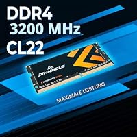 Timetec Pinnacle 32GB KIT(2x16GB) DDR4 3200 MHz (oder 2933 MHz oder 2666 MHz) PC4-25600 Non-ECC Ungepuffert 1,2 V CL22 2Rx8 Dual Rank 260 Pin SODIMM Laptop Notebook PC Computer Speicher RAM – Ansicht 5