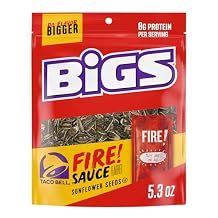BIGS Sunflower Seeds, Fire Flavor, Fathers Day Game Day Snack for Dad, 5.35 oz.