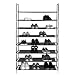 Black 8 Tiers Shoe Rack 40 Pairs Non-woven Fabric Shoe Tower Storage Organizer Cabinet