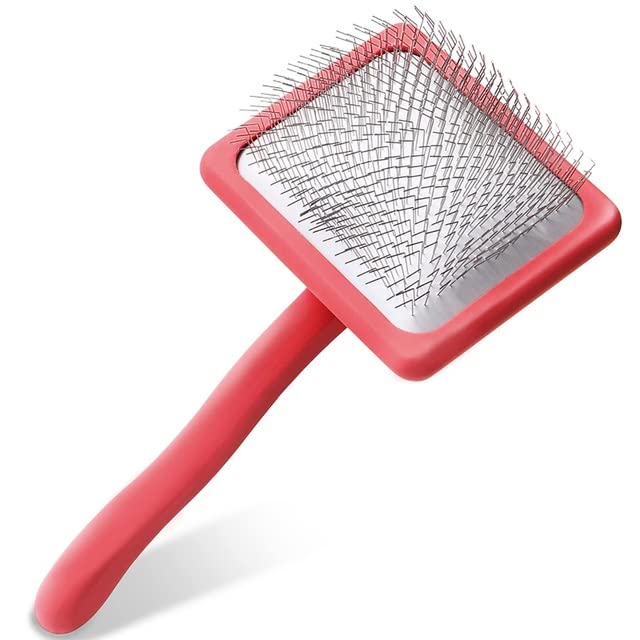 Szczotka dla zwierząt Pet Slicker Brush Miękki masaż Pielęgnacja Szpilki ze stali nierdzewnej Kot Grzebień dla psa Dematting Zrzucanie futrzanego podszerstka Szczotka do sierści dla zwierząt