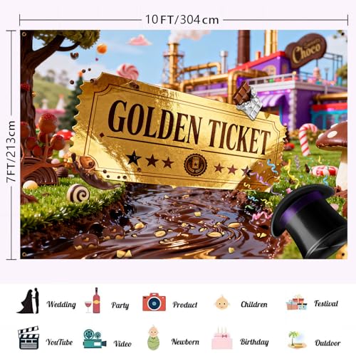 HANYING fondo para fiesta 10x7ft con cuerda de colgar miniatura 2