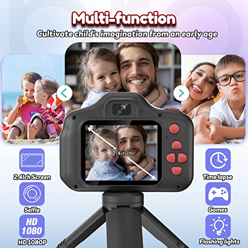Yoophane Upgrade Kids Selfie Camera,Christmas Birthday Gifts For Kids 6 7 8 9 10 Year Old Boys Girls,2.4 Inch Digital Camera Toys For Kids 3-12 Year Old 1080P Video Recorder With Flash #TOP5