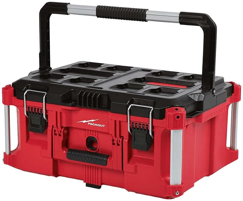 Suitable for Milwaukee 48-22-8425 10 lb (about 45.4 kg) polymer packaging large toolbox length 22 inches (about 56.1 cm). WIDTH 16.3 INCHES (APPROX. 40.9 CM), HEIGHT 11.5 INCHES (APPROX. 2