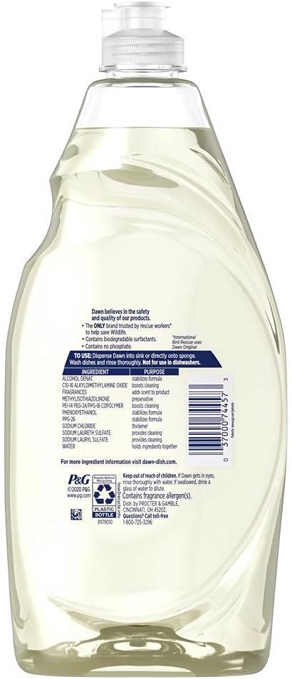 Dawn Antibacterial Hand Soap, Dishwashing Liquid, Lemmon.