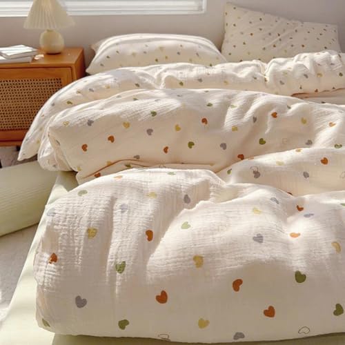 AShanlan Juego de ropa de cama de muselina