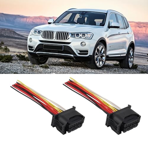 MUNIK 2PCS Headlight Cable Repair Kit Headlight Plug for BMW 5 6 7 Series 528i 535i 640i 650i 730i 740i Replace# 6925638DX 61119327504