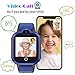 PTHTECHUS 4G GPS Kids Smartwatch Phone - Boys Girls Waterproof Watch with GPS Tracker 2 Way Call Camera Voice & Video Chat SOS Alarm Pedometer WiFi Wrist Watch Birthday Gifts for Students, 4G Blue