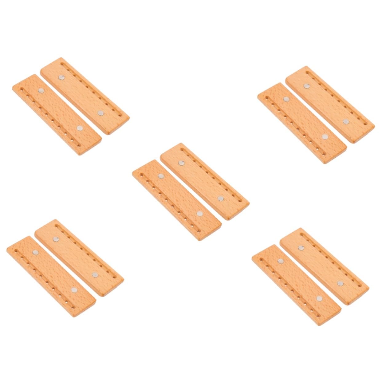 DOITOOL 10 Piezas Clips magnéticos de Madera Sling Bag bandoleras Insignia de identificación Monedero de Cuero decoración Bolsos Hebillas de Equipaje Bolsa Hebilla Decorativa agujerito