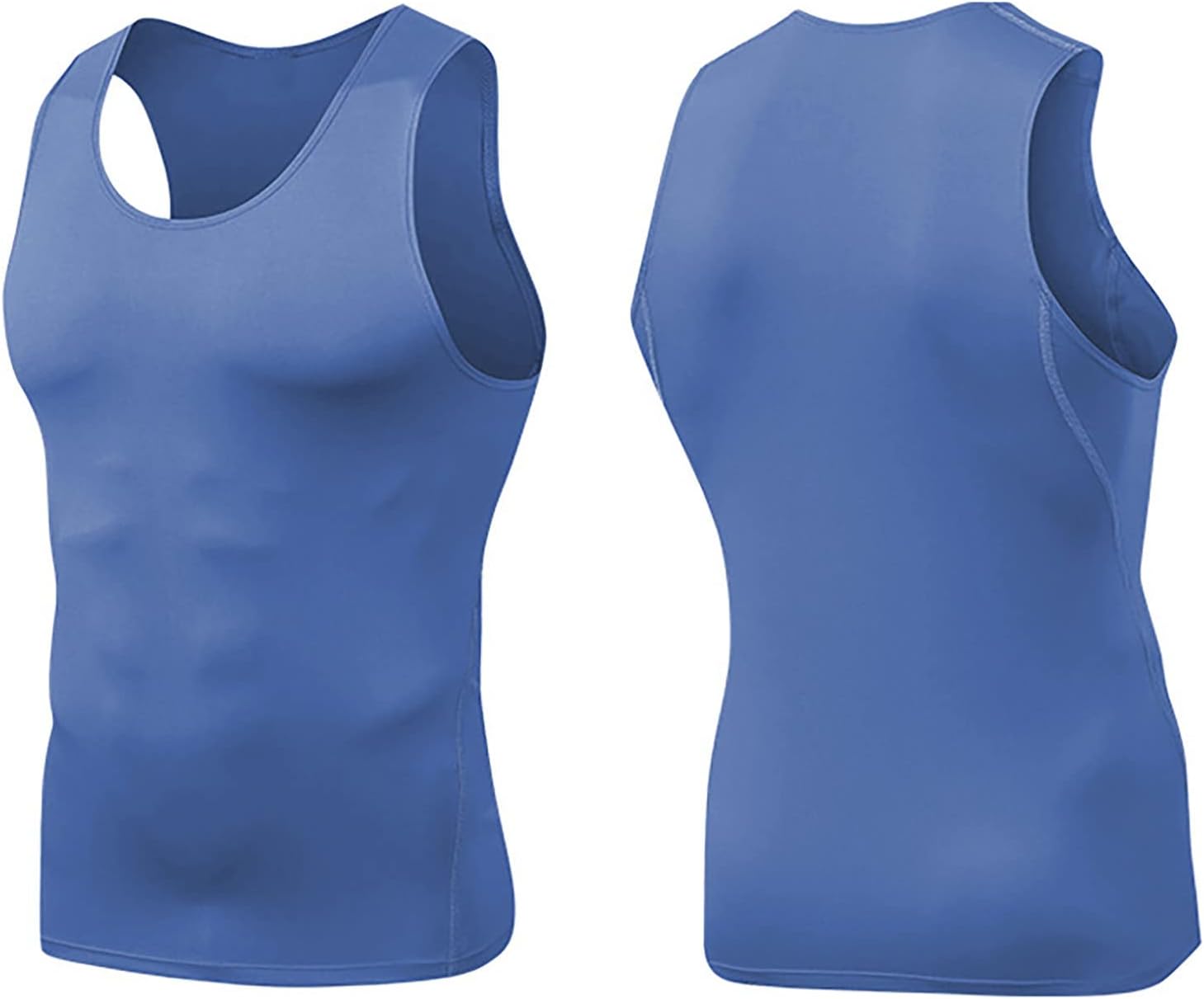 Ymosrh Men's Tank Tops Shirt Slimming Body Shaper Vest Workout Tank Tops Abs Abdomen Undershirts Tank Tops, S-3XL