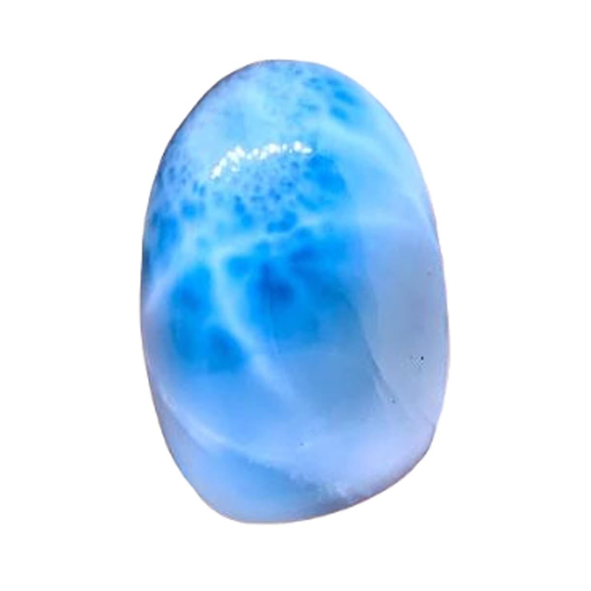 Cabochon en larimar naturel de 29x20x7mm pour la création de bijoux uniques