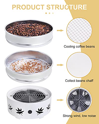 YUCHENGTECH Kaffeebohnenkühler 500g Coffee Beans Cooler Kühlung von GeröSteten Kaffeebohnen Ektrische RöStküHlmaschine… - Image 6