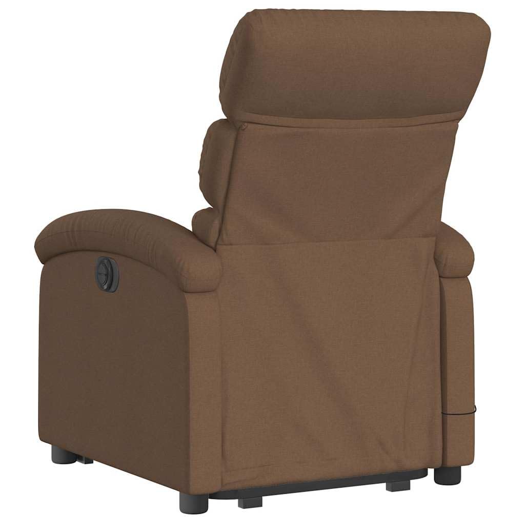 Sillón de masaje eléctrico con ayuda para levantarse, color marrón