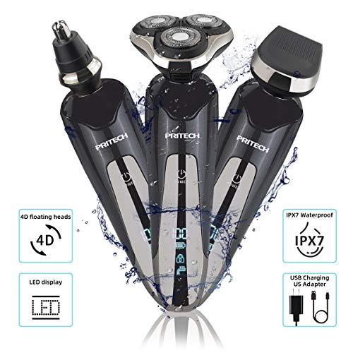 Cordless Electric Shavers Razor For Men, Rechargeable Nose Hair trimmer for men Wet