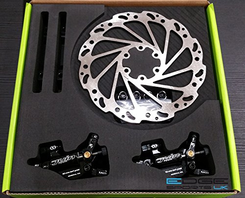 Juin Tech R1 Hydraulic Cable Pull Disc Brake Set - Cyclocross or Road (BLACK)