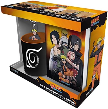NARUTO SHIPPUDEN - Pck Kubek320ml + Keyring PVC + Notebook Naruto
